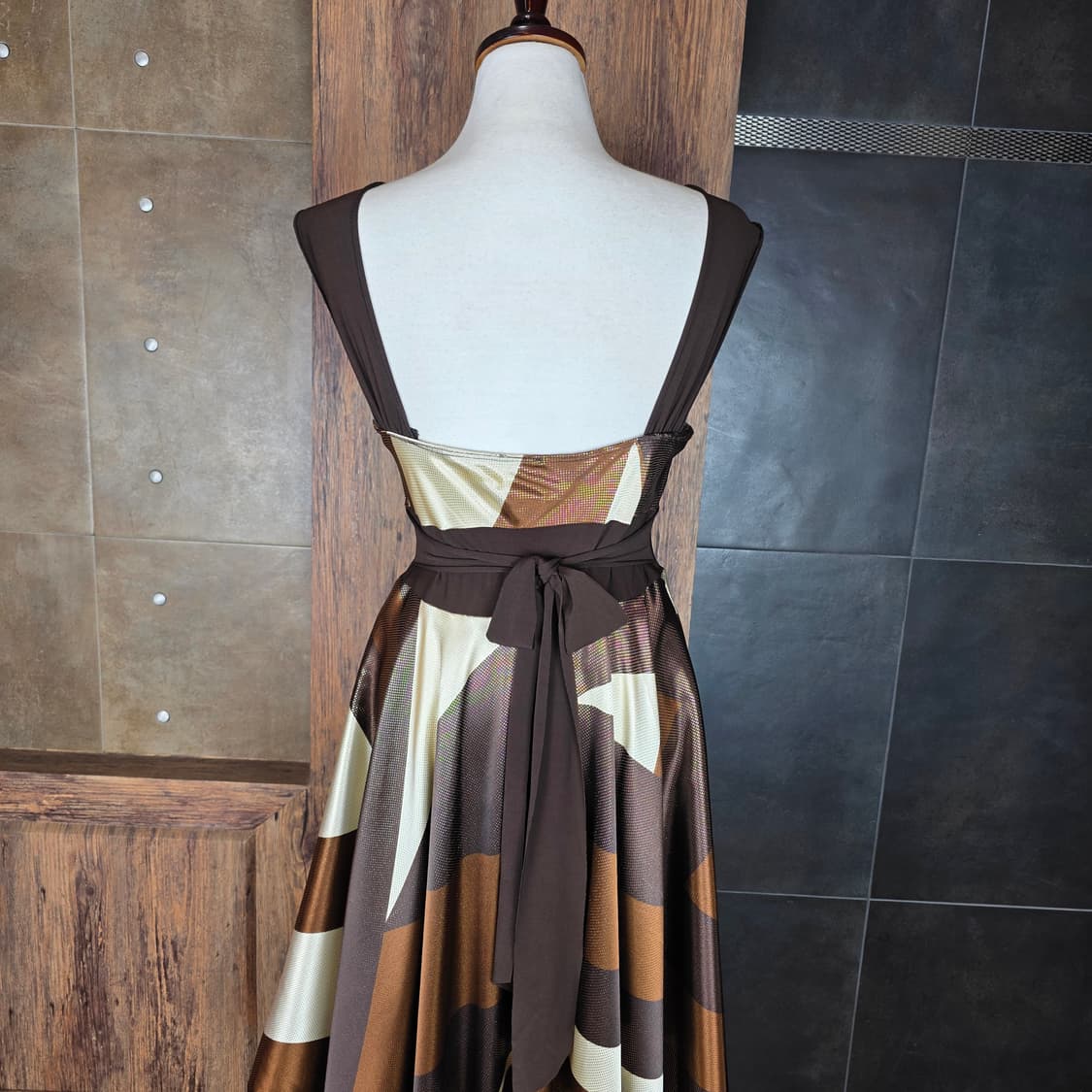 USA 아트프린트 드레스 상품이미지5