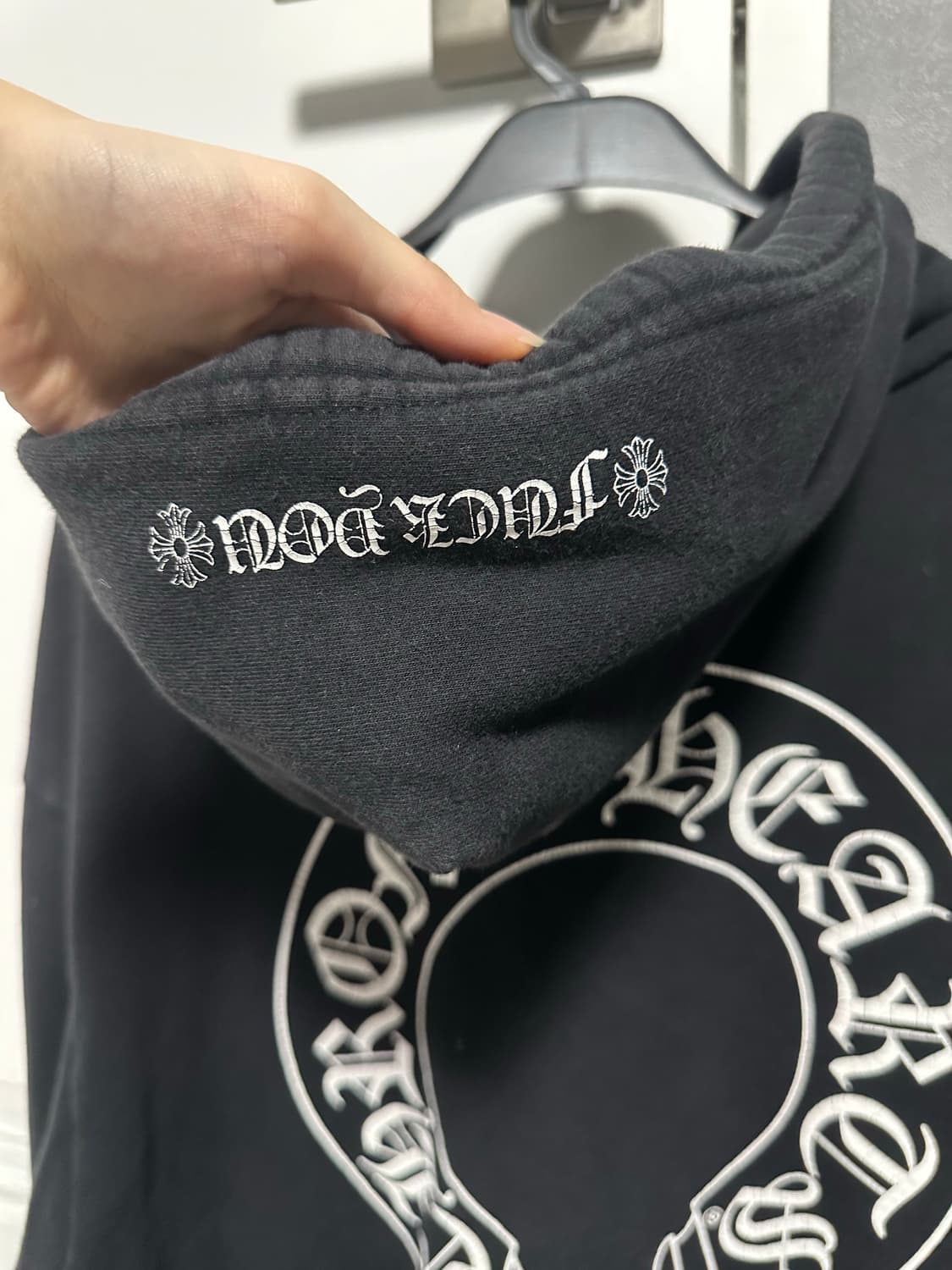 크롬하츠 퍽유 홀스슈 플로랄 후드집업 L 상품이미지6