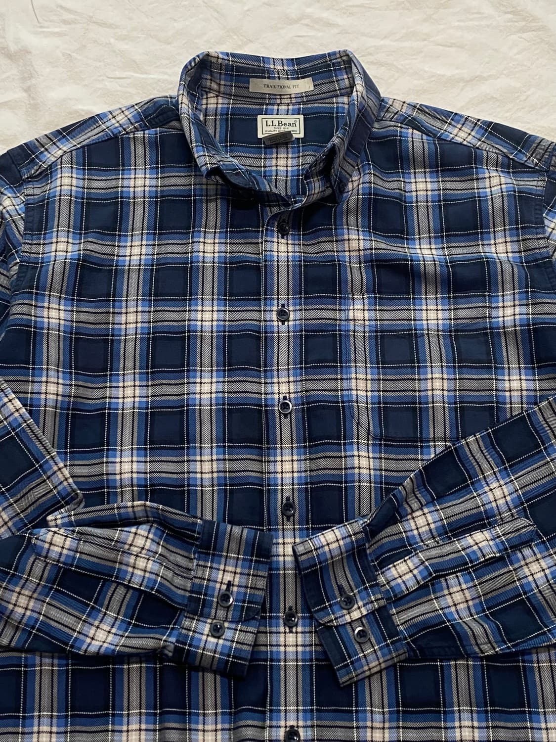 LL Bean 엘엘빈 체크 플란넬 셔츠 상품이미지3