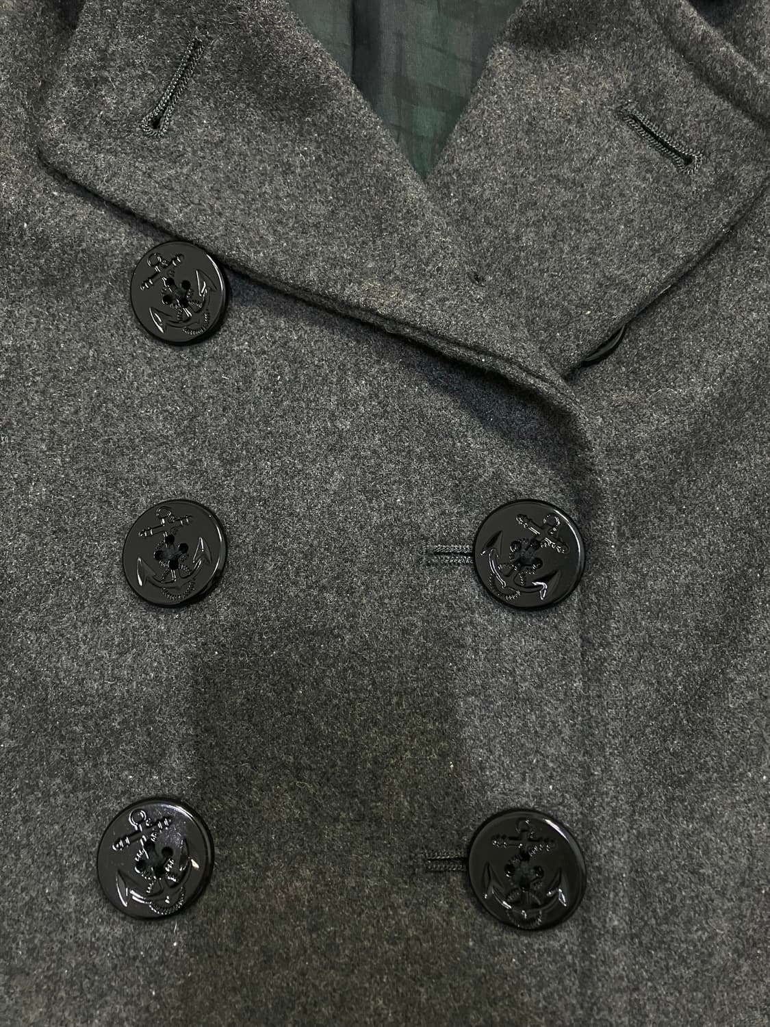 얼스 차콜 3버튼 코트 y2k 스트릿 갸루 펑키 일본빈티지671 fab 상품이미지6