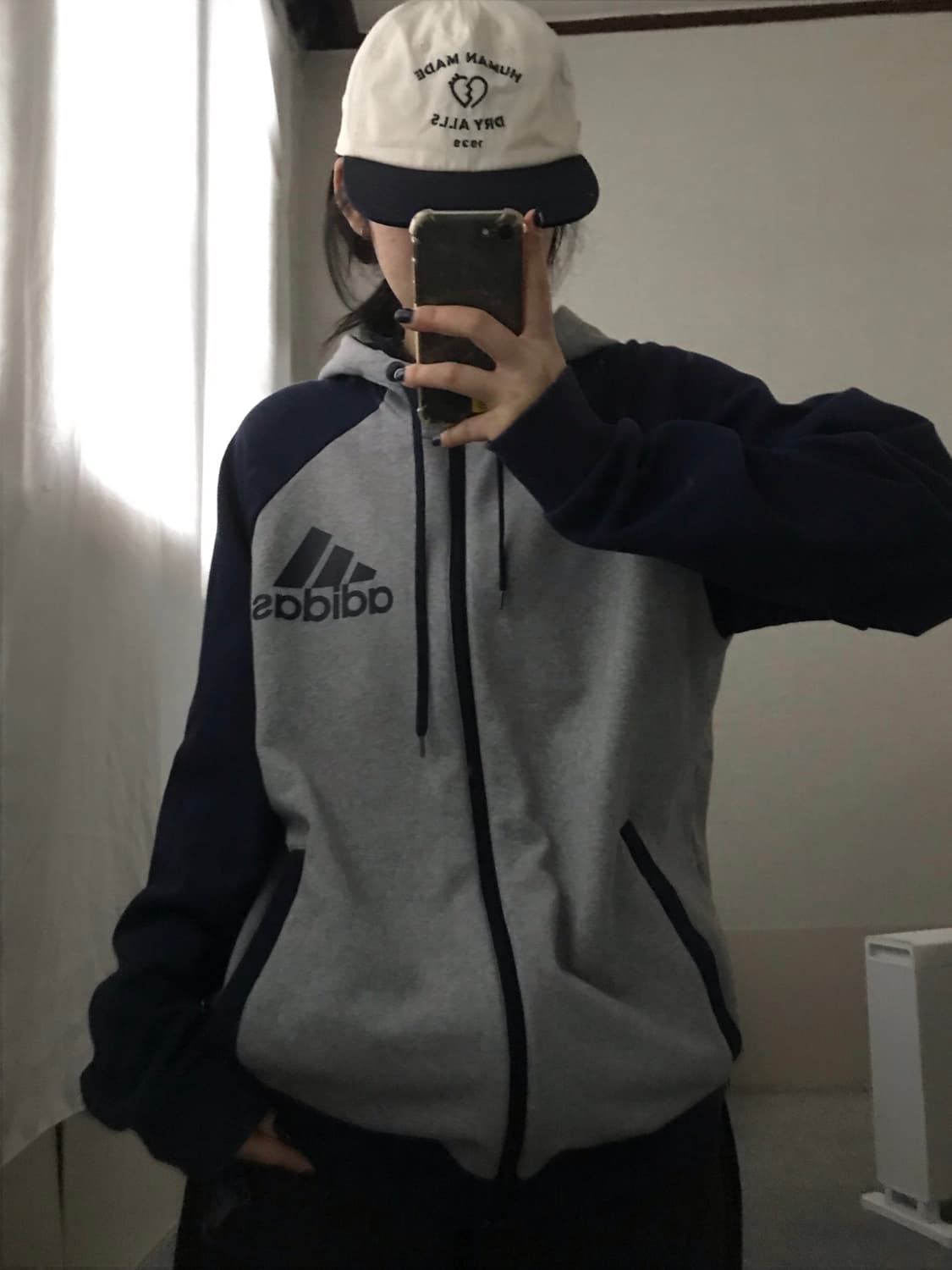 아디다스 네이비 그레이 나그랑 후드집업 상품이미지4