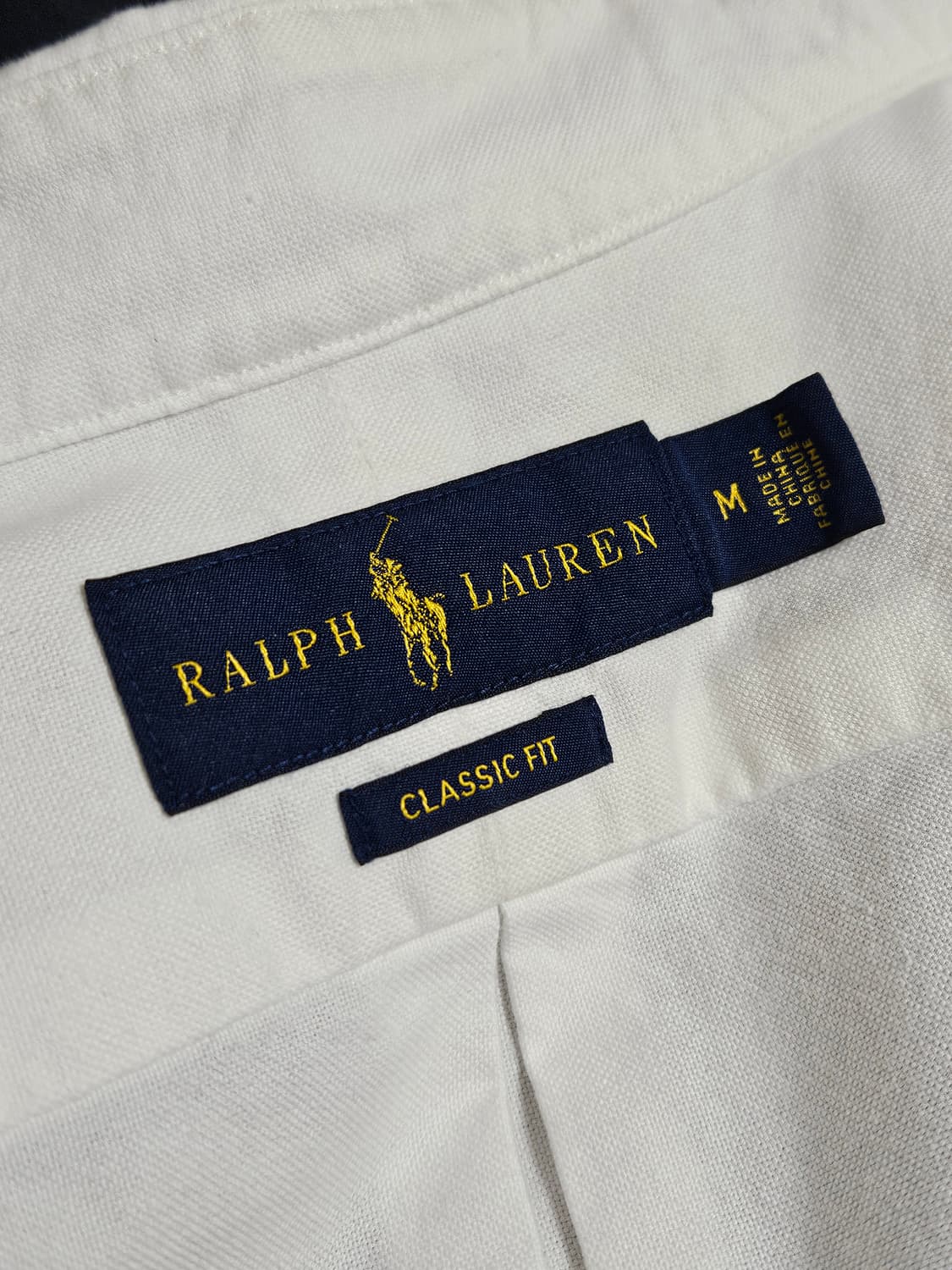 폴로 랄프로렌 클래식핏 셔츠 화이트 M 상품이미지3