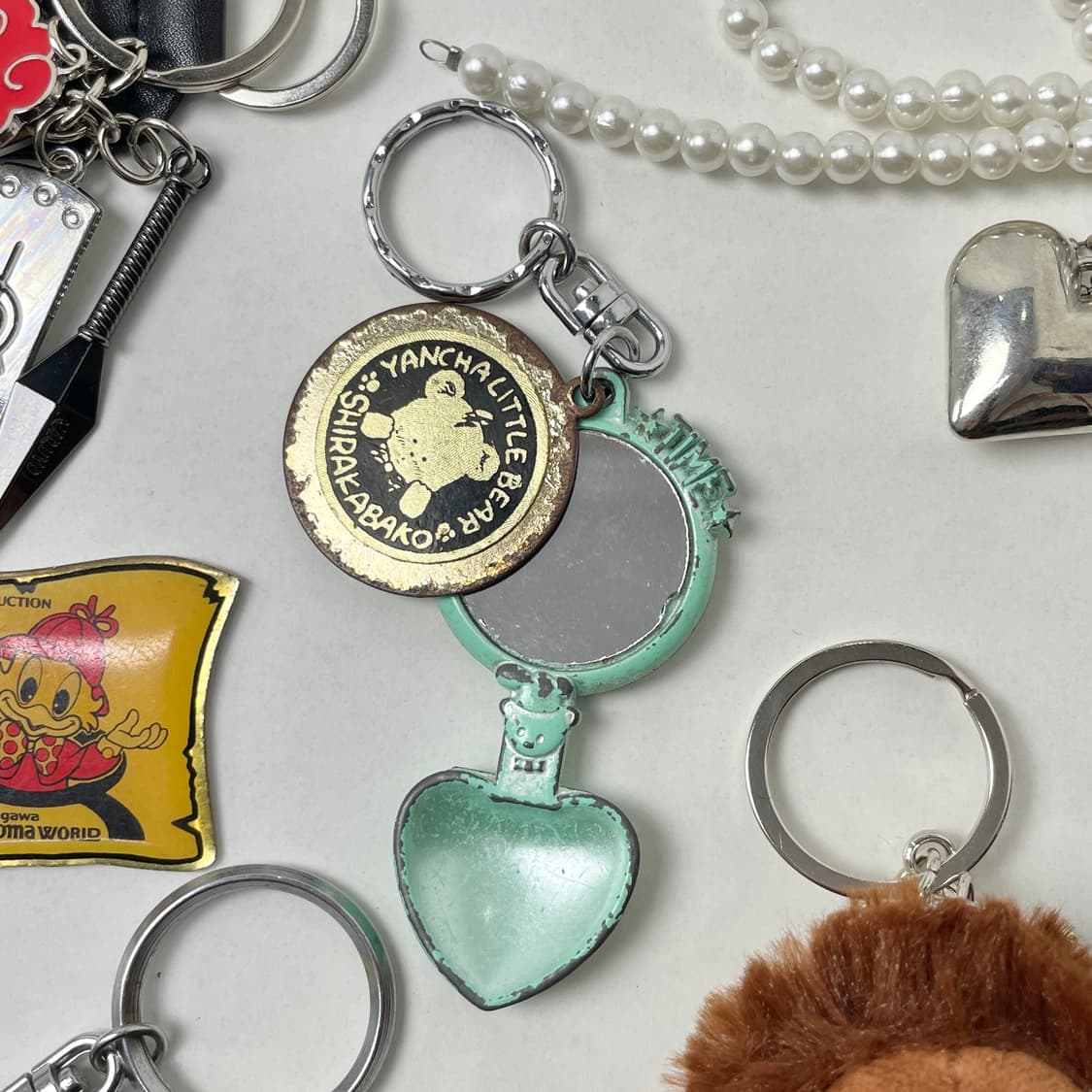 [중고] 미러 베어 레이어링 빈티지 키링 상품이미지4