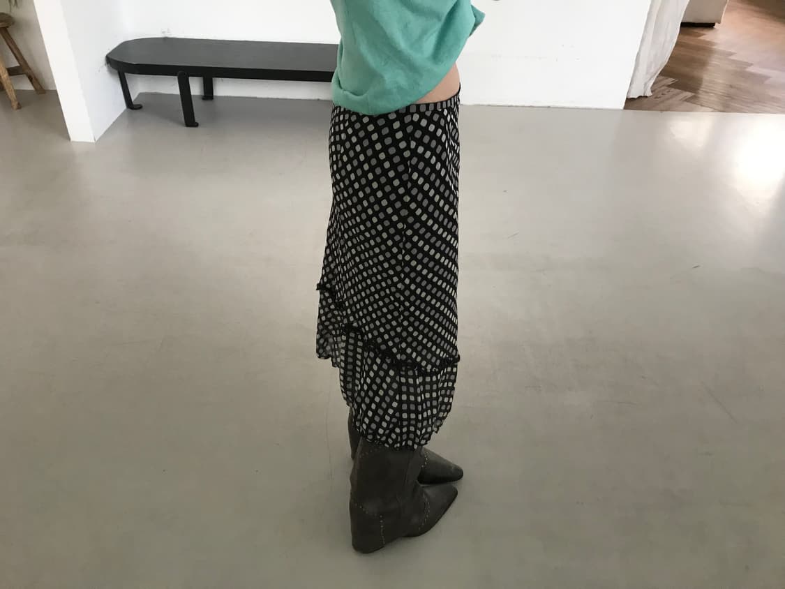 vintage dot pattern skirt (28inch) 상품이미지8