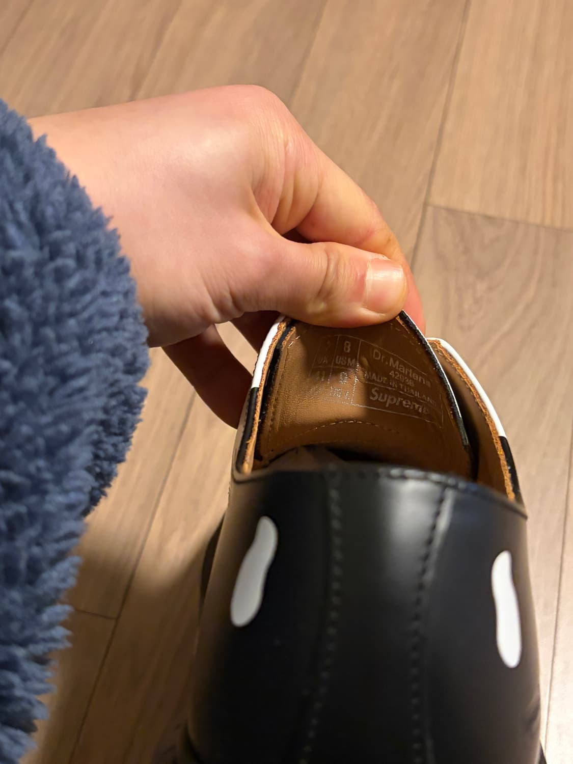 닥터마틴x슈프림 스컬 블랙 (260) 상품이미지3