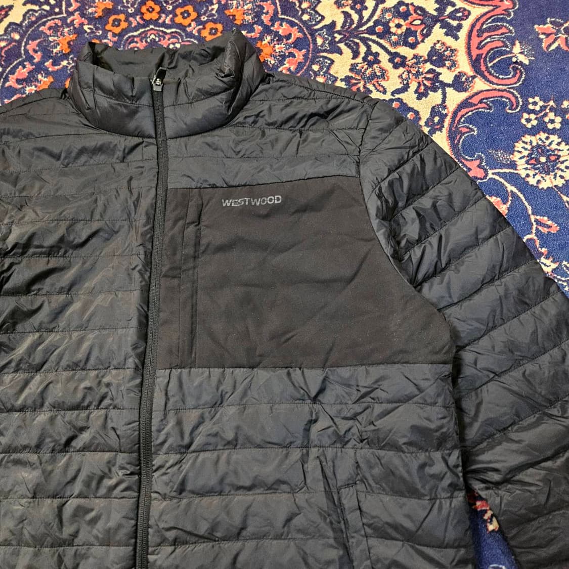 웨스트우드 20fw 구스다운 덧댐 블럭 경량 패딩 상품이미지2