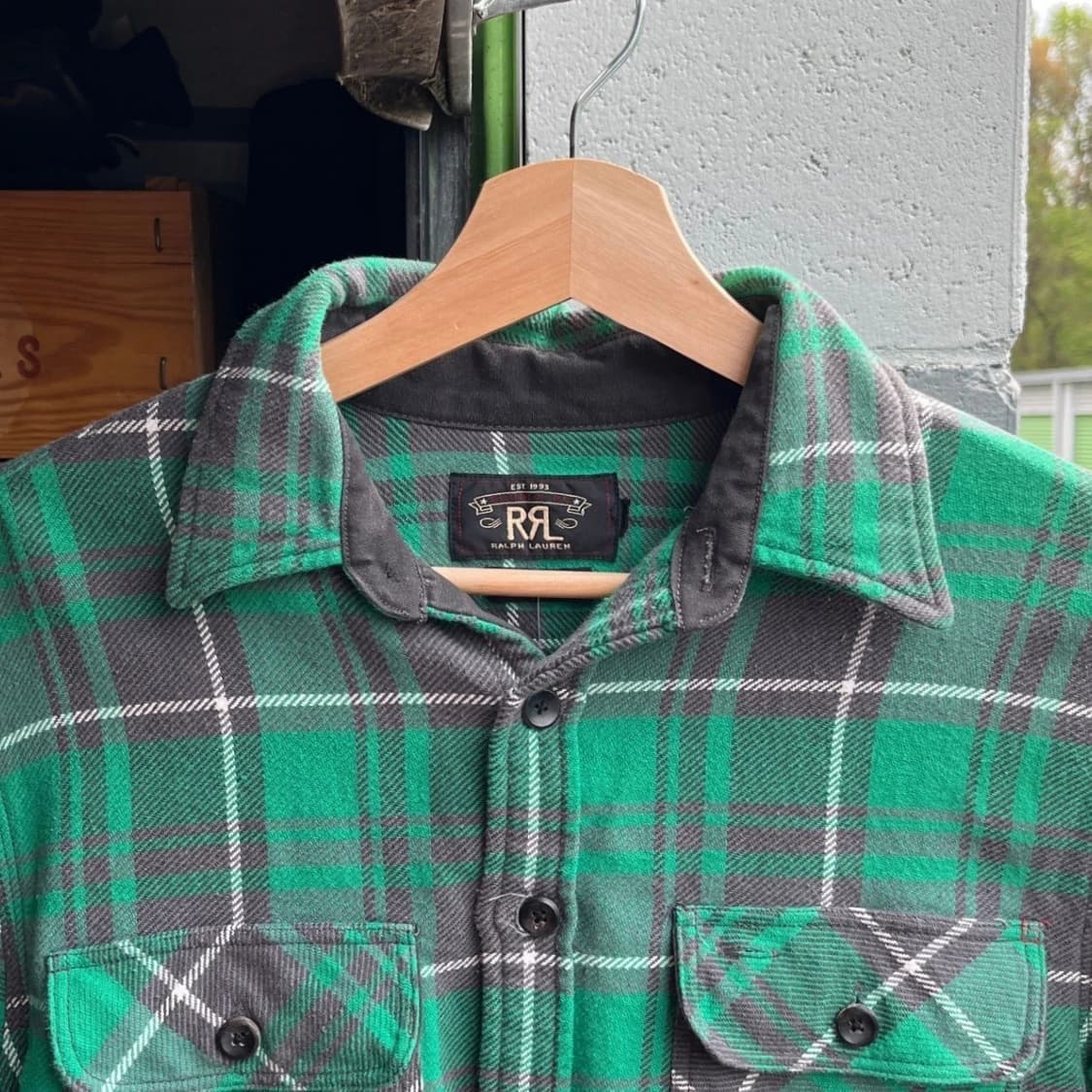 RRL 더블알엘 헤비 플란넬 체크 워크셔츠 상품이미지3