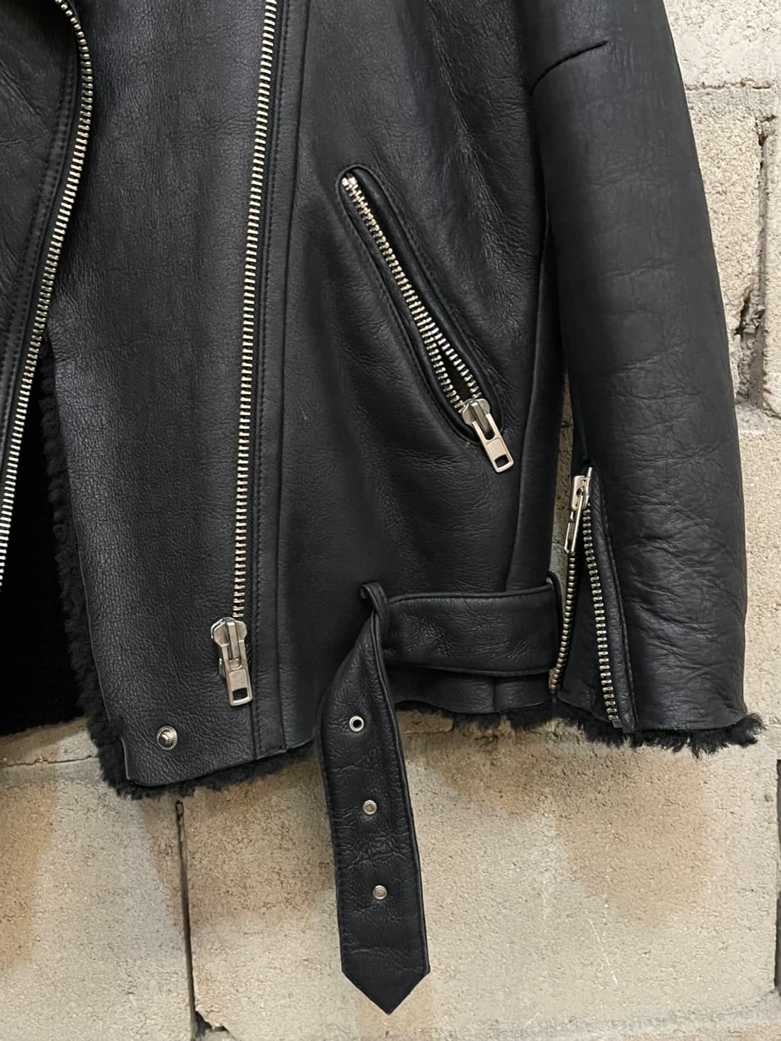 빈티지 램스킨 무스탕 자켓 상품이미지3