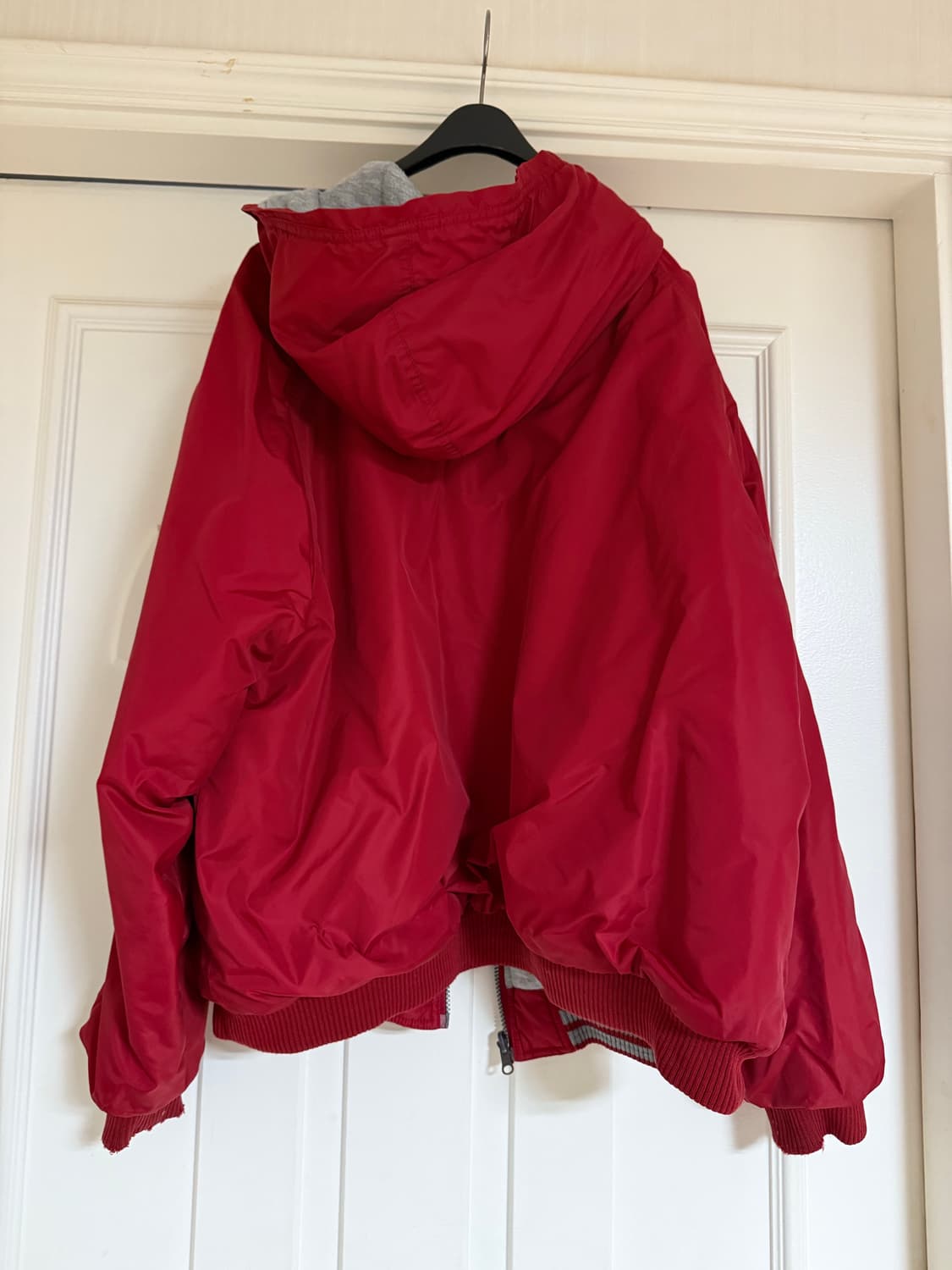 아디다스 90s 올드스쿨 리버시블 빅 로고 점퍼 L (착샷o) 상품이미지6