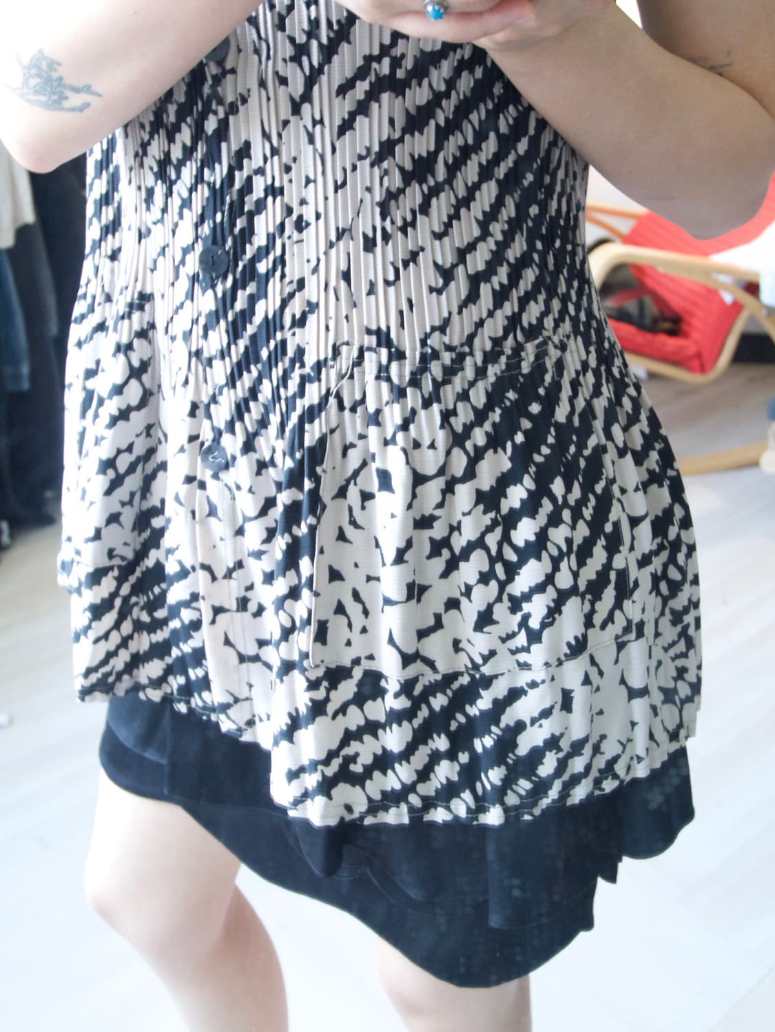 pleats pocket long shirts 상품이미지5