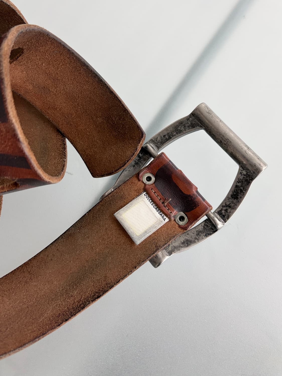 2000‘s 돌체앤가바나 로고 레더 벨트 상품이미지5