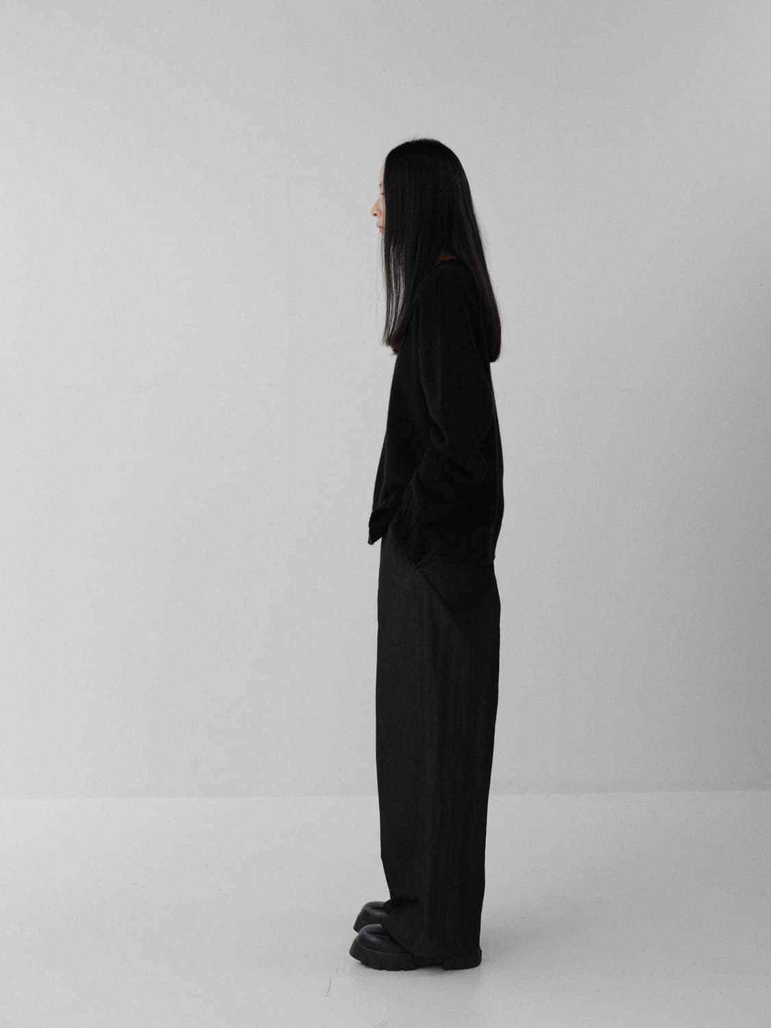 BUHEE (Unisex) Theo Denim Wide Pants 상품이미지4