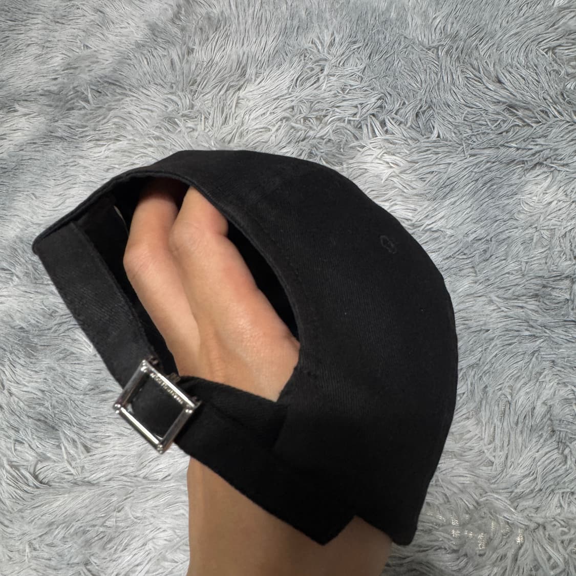 우영미 블랙 볼캡 모자  상품이미지3