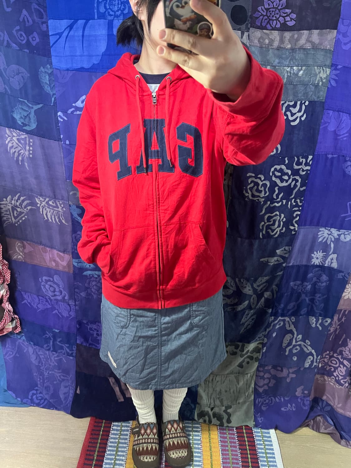 GAP 갭 레드 후드집업 상품이미지3