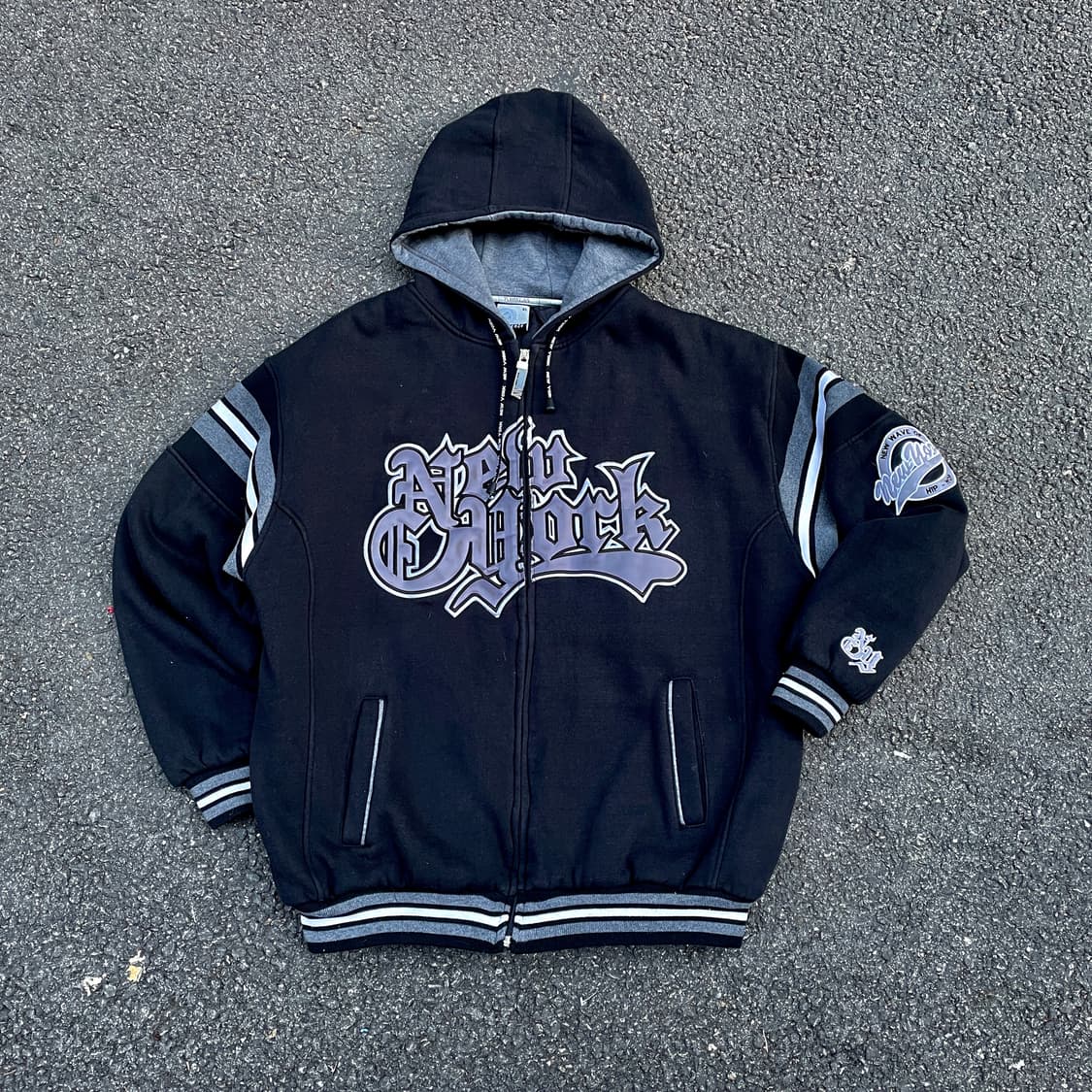 90s 플레이어즈 월드 와이드 사우스 올드스쿨 사이드 후드 집업 XXL 상품이미지1