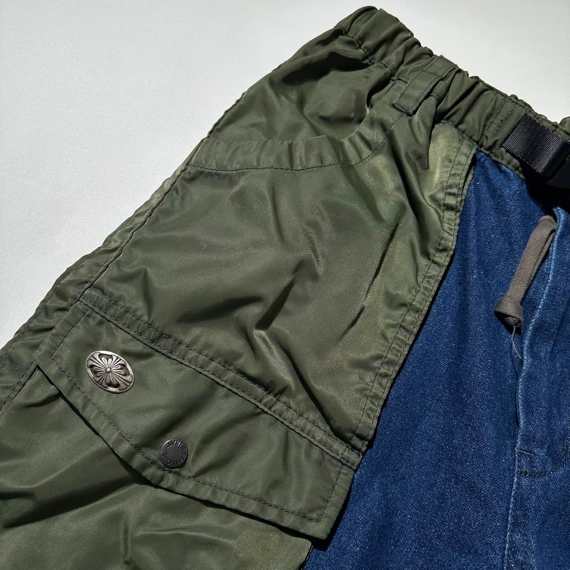 아비렉스 플라이트 데님 콘트라스트 카고 밴딩 팬츠 상품이미지4