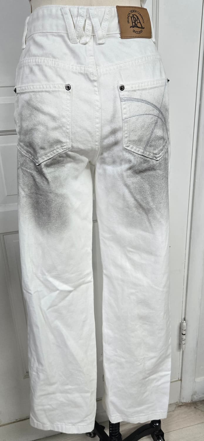 새상품)프렌다 커브드 짚 플례어팬츠 상품이미지5