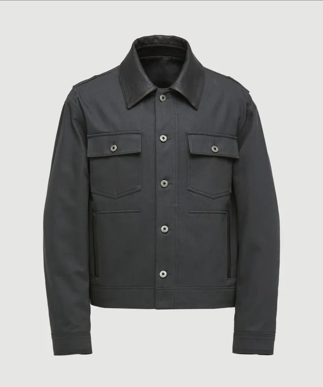 쿠어 레더 패치워크 필드 자켓 M 올리브 차콜 상품이미지1