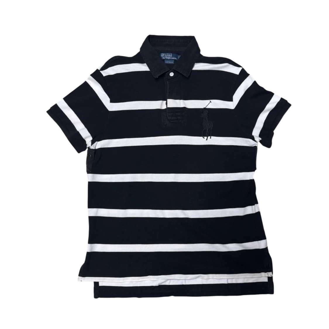 폴로 커스텀핏 빅포니 스트라이프 카라티 상품이미지1