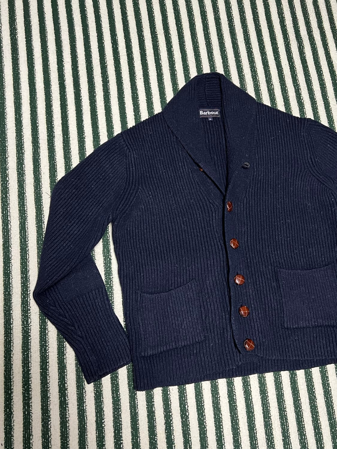 Barbour Clifton Chunky Shawl Collar Card 상품이미지2