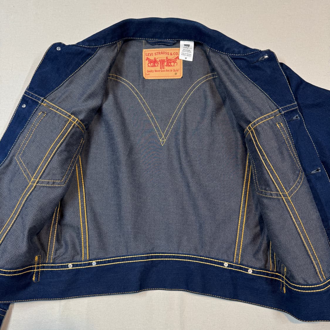 M) 리바이스 아이코닉 데님자켓 TYPE 1 진청 데님 청자켓 L60 상품이미지5