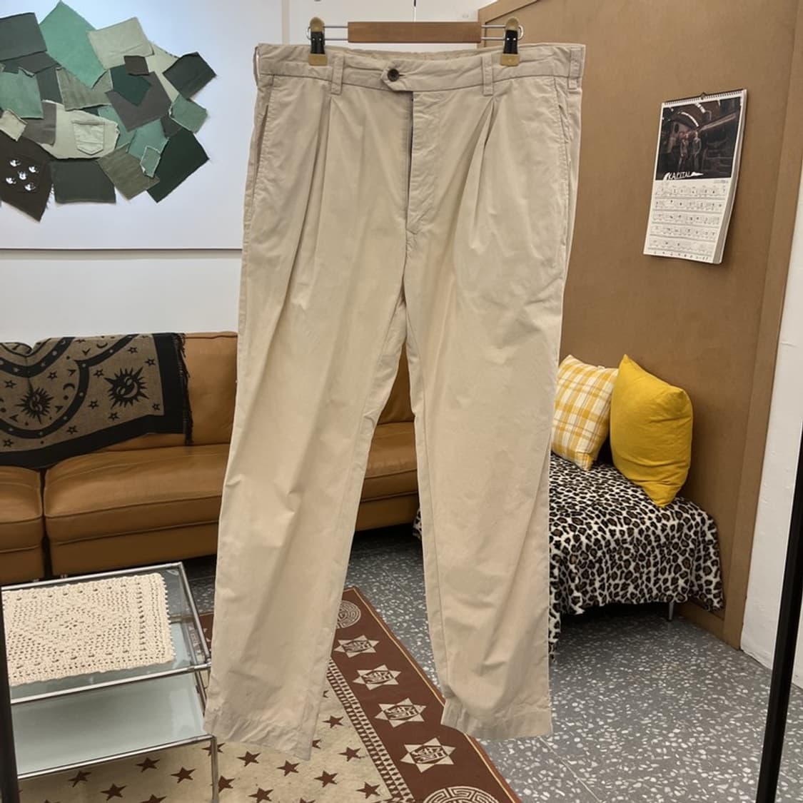 씨피컴퍼니 빈티지 크림아이보리 코튼팬츠 면바지 86 C09922 상품이미지3