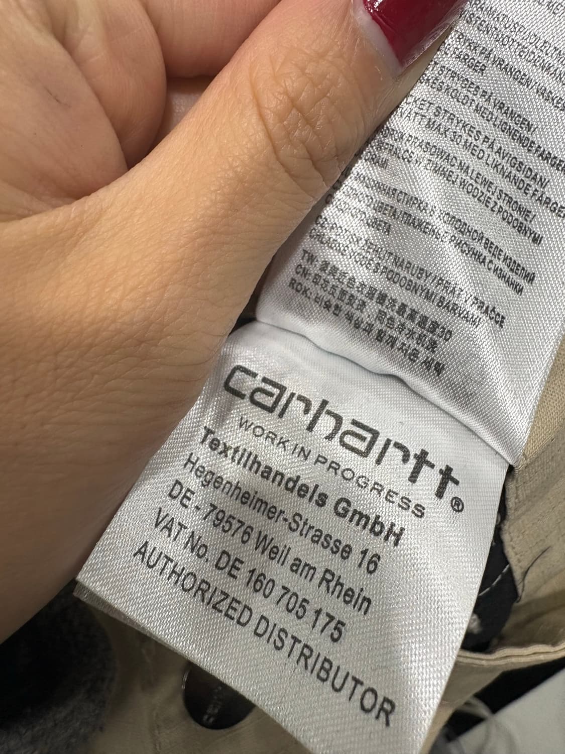 칼하트 베이지 카고 바지 XL 택 있는 새상품 상품이미지8