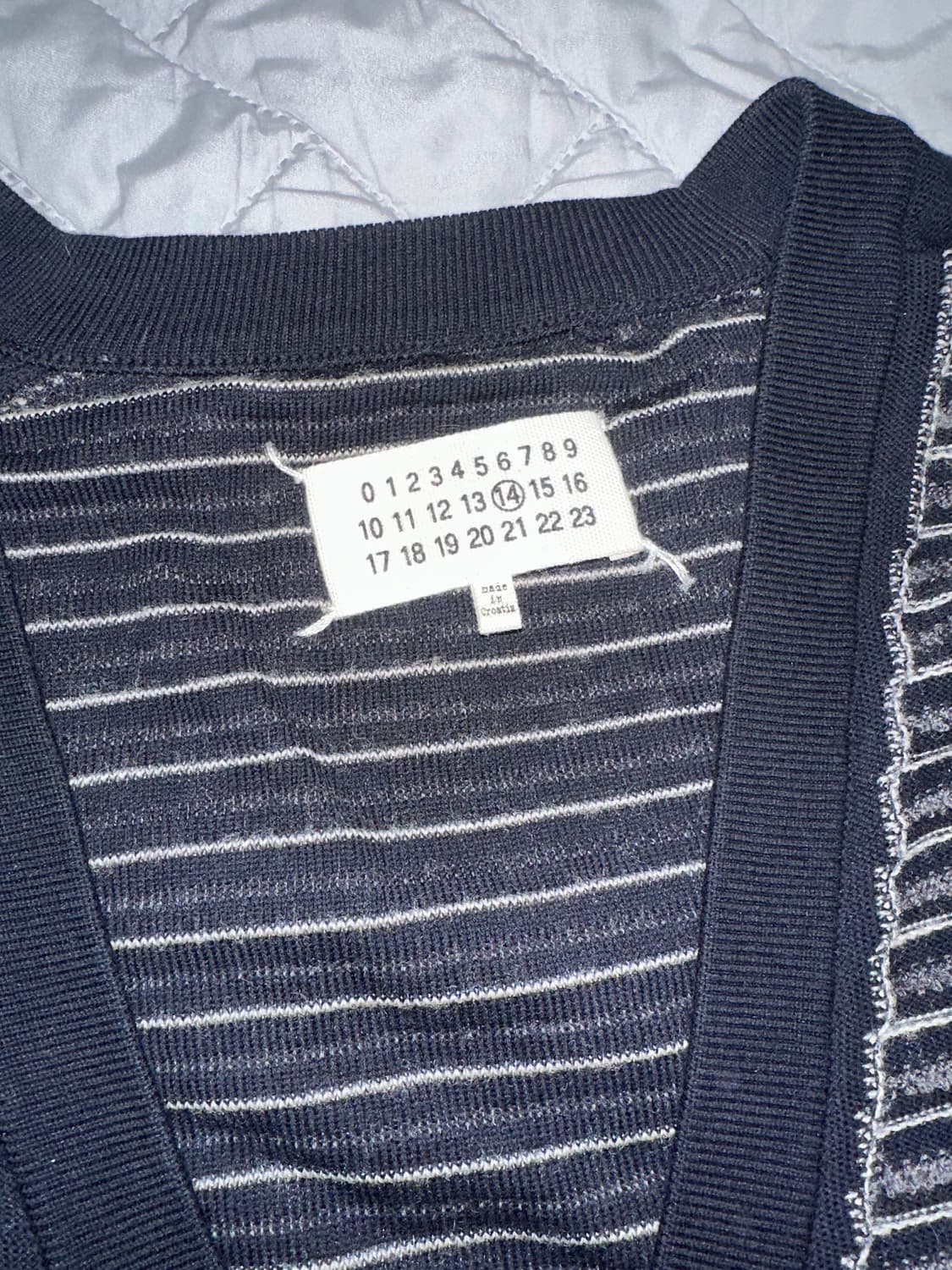 메종마르지엘라 스트라이프 가디건 상품이미지2