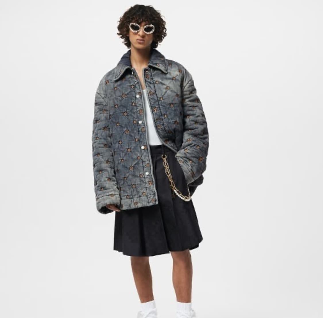 [XL] 루이비통 패디드 데님셔츠 판매합니다 상품이미지1