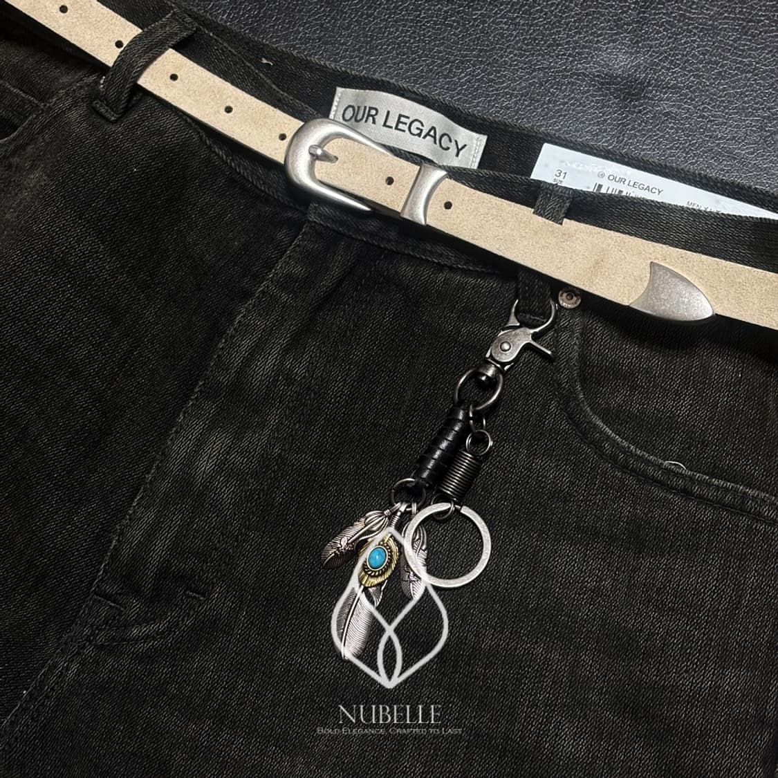 🌗 Suede western belt / 스웨이드 소가죽 벨트 상품이미지4