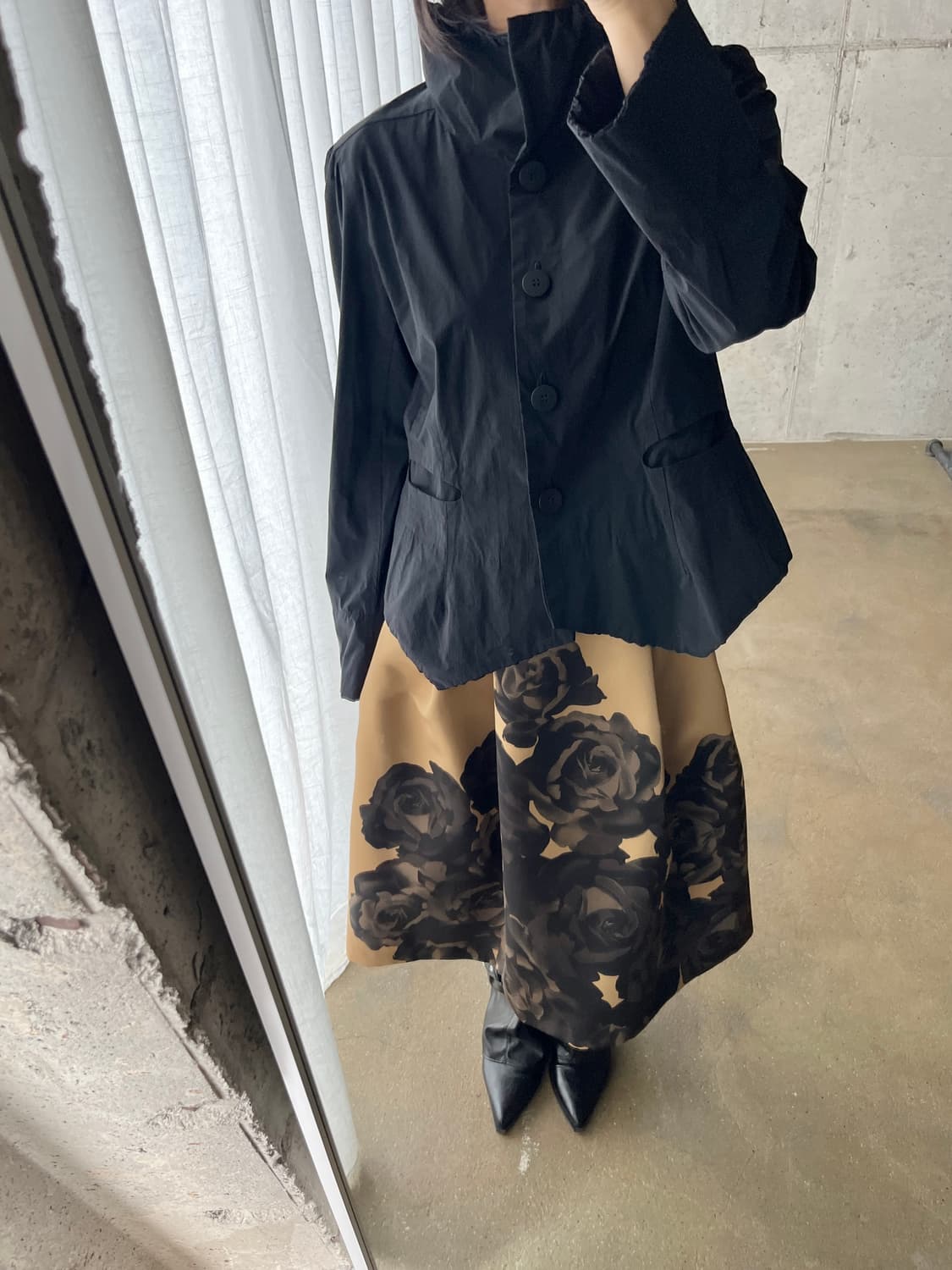 Dama Collecition 블랙 로즈 스커트  상품이미지7