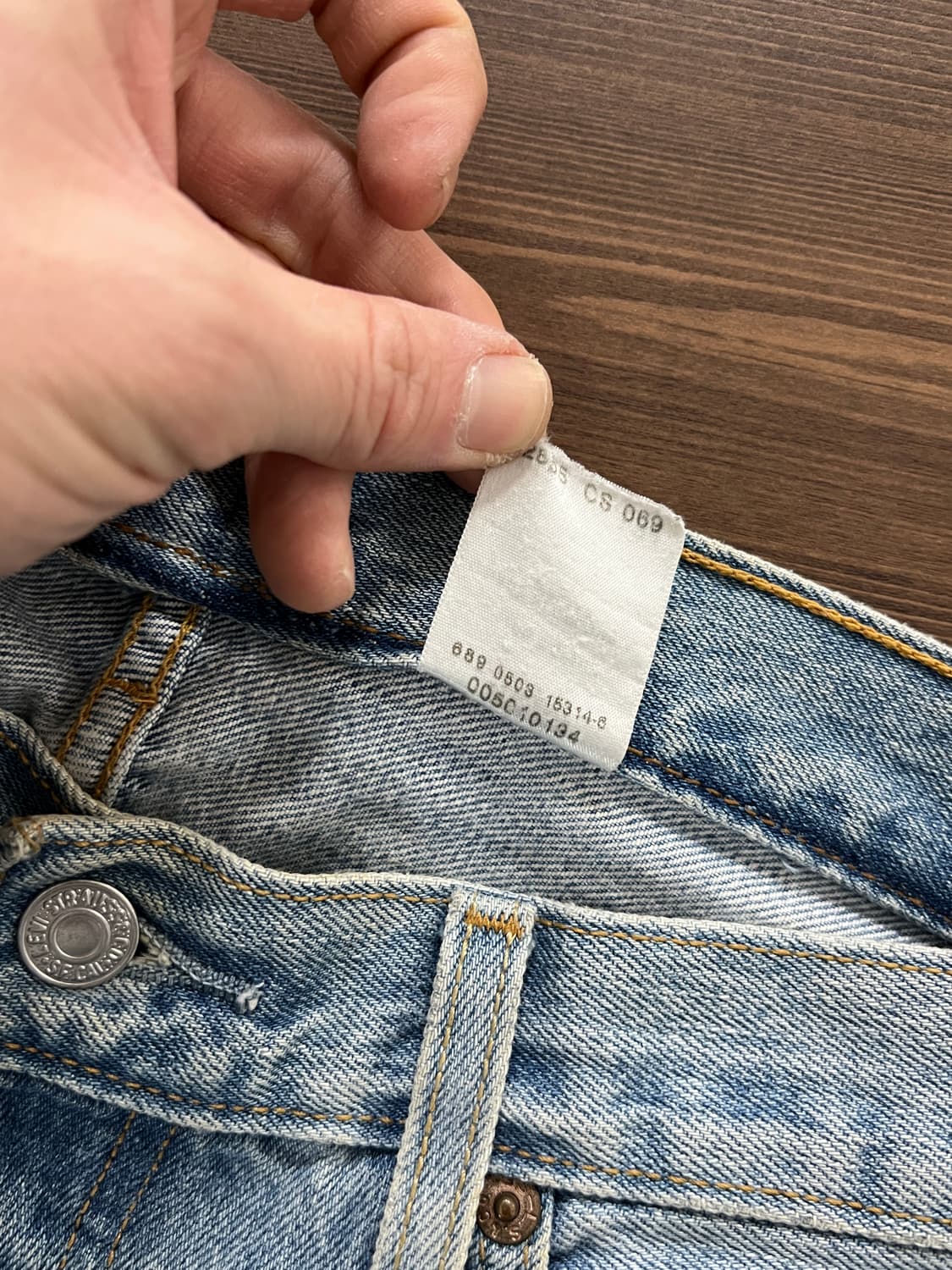 00s Levis 리바이스 501 버튼 플라이 스트레이트 데님 팬츠 상품이미지7