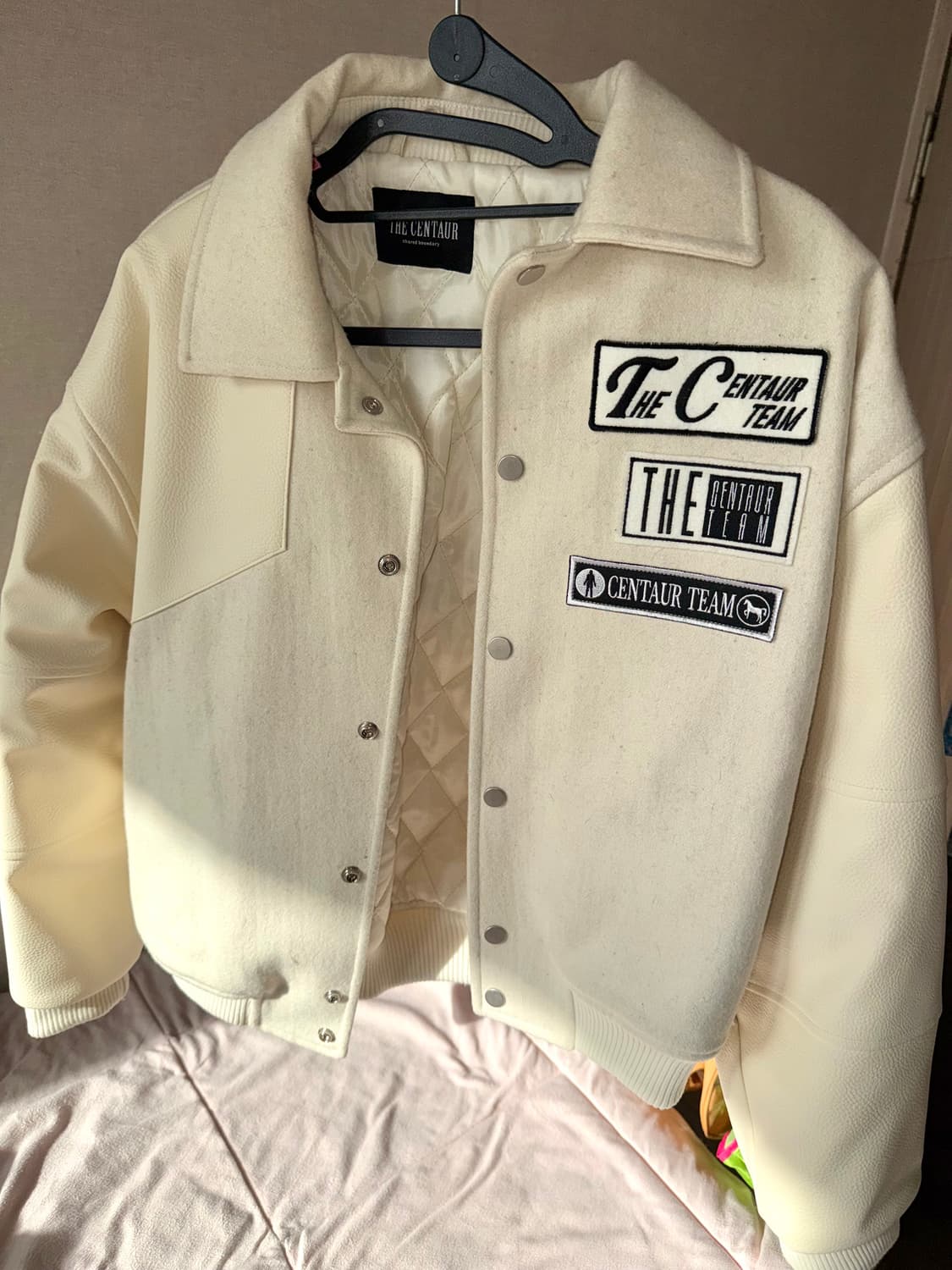 더센토르 바시티 자켓 일브일본빈티지 야구 아이보리 더뮤지엄비지터파르티멘토 상품이미지2