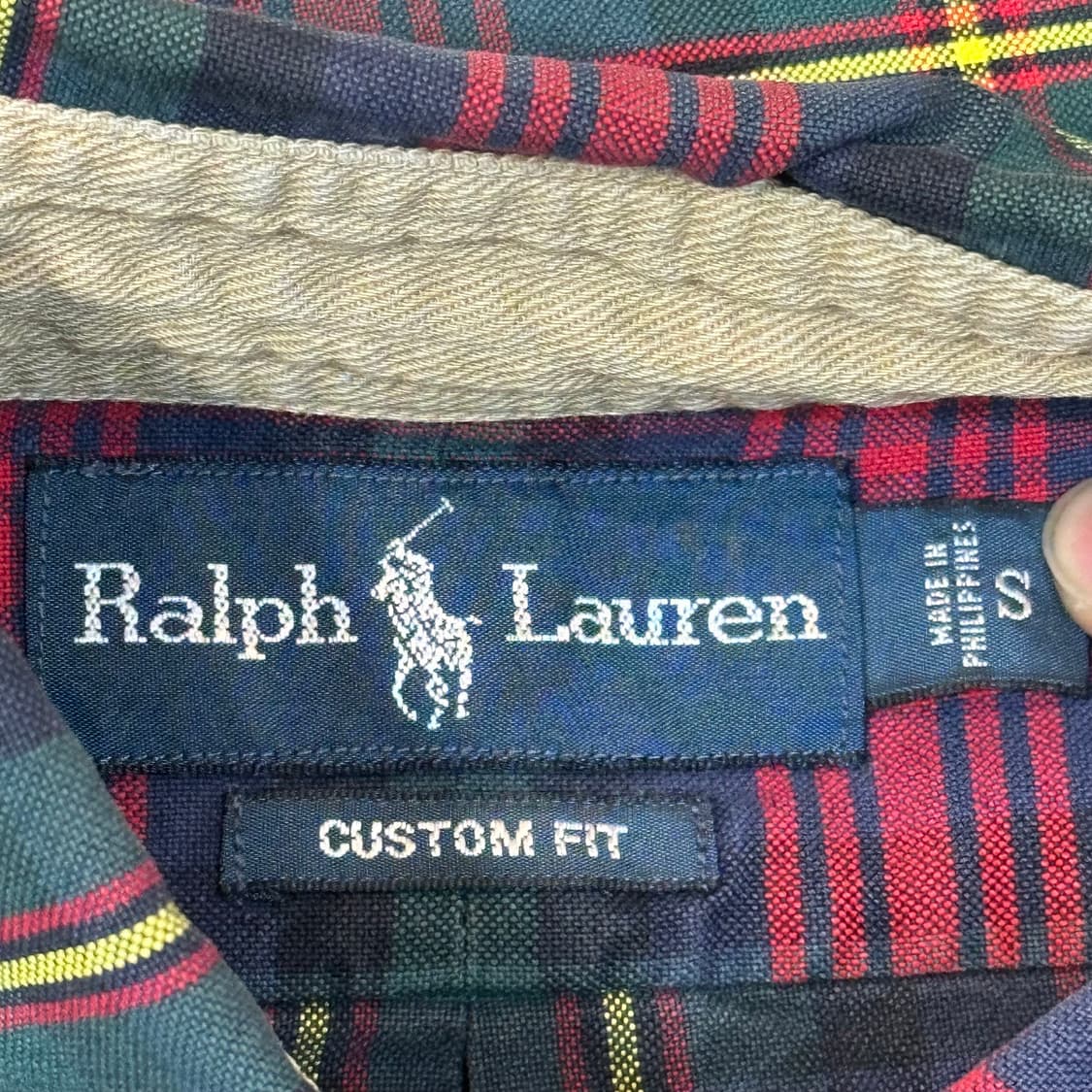 S 폴로랄프로렌 커스텀핏 타탄체크 셔츠 상품이미지4