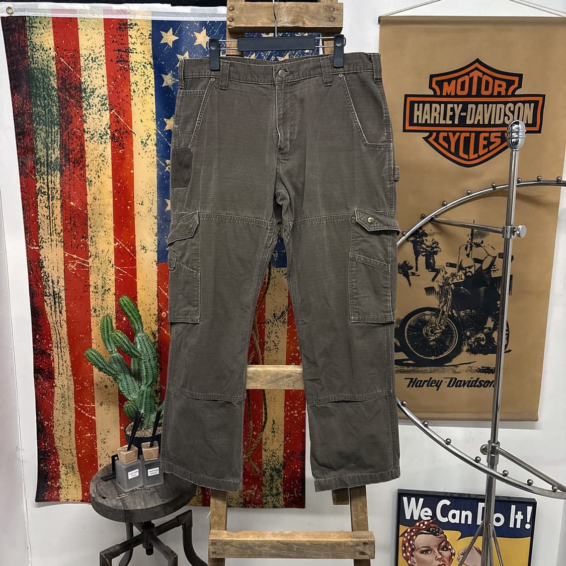 칼하트 오리지널 BDU 립스탑 데미지 카고 워크 팬츠 N699 상품이미지1