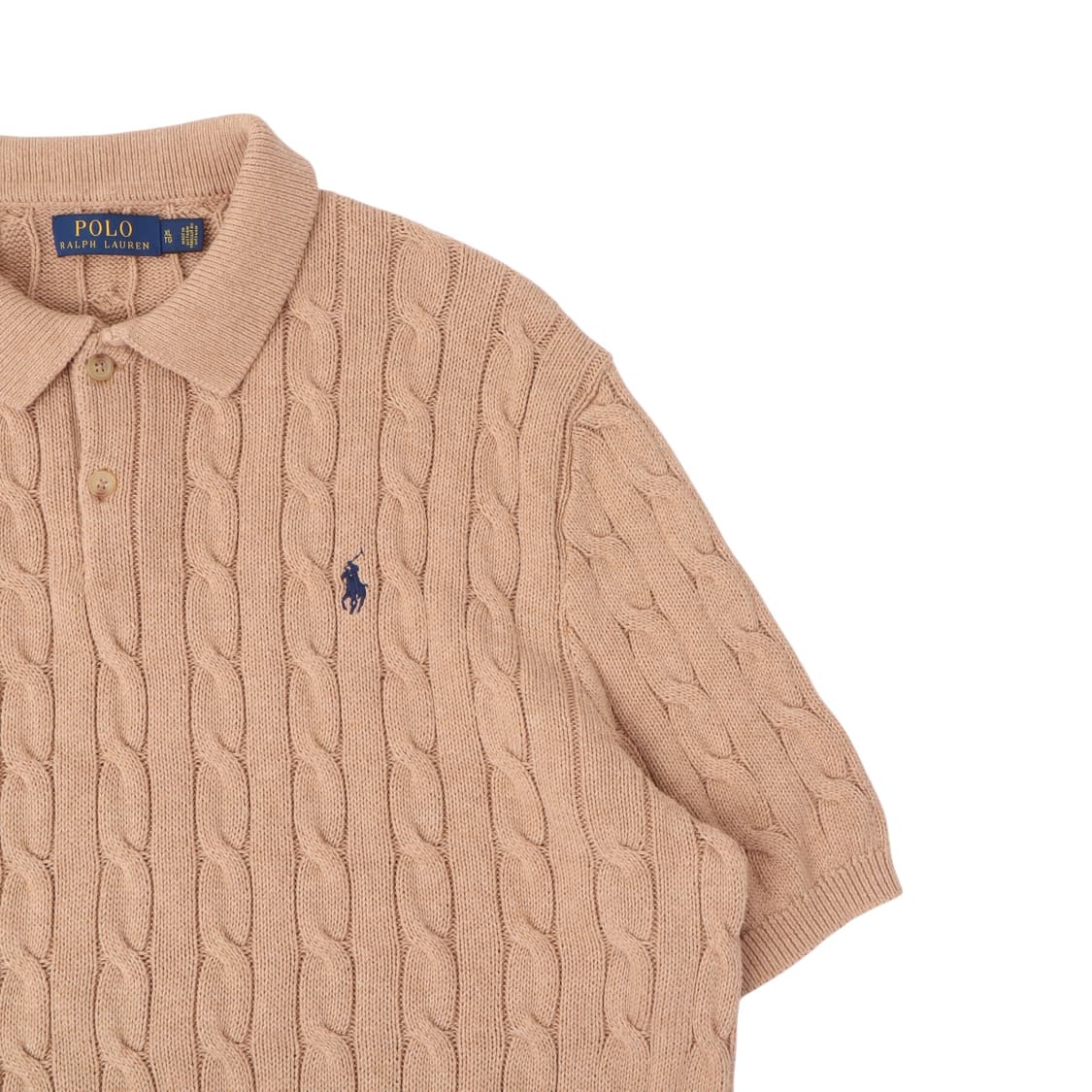폴로 랄프로렌 베이지 케이블 버튼업 니트 상품이미지3