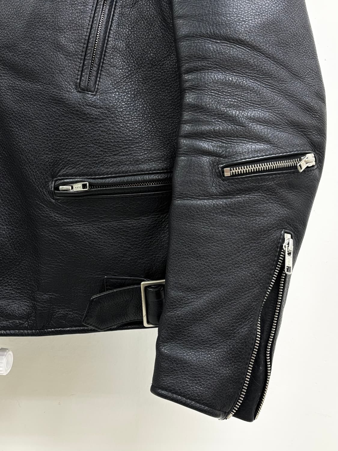 빈티지 리얼레더 가죽 라이더 자켓 상품이미지9