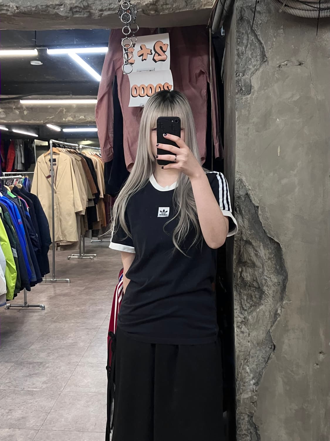 아디다스 삼선 반팔 티셔츠 블랙 M #csz3094 상품이미지2