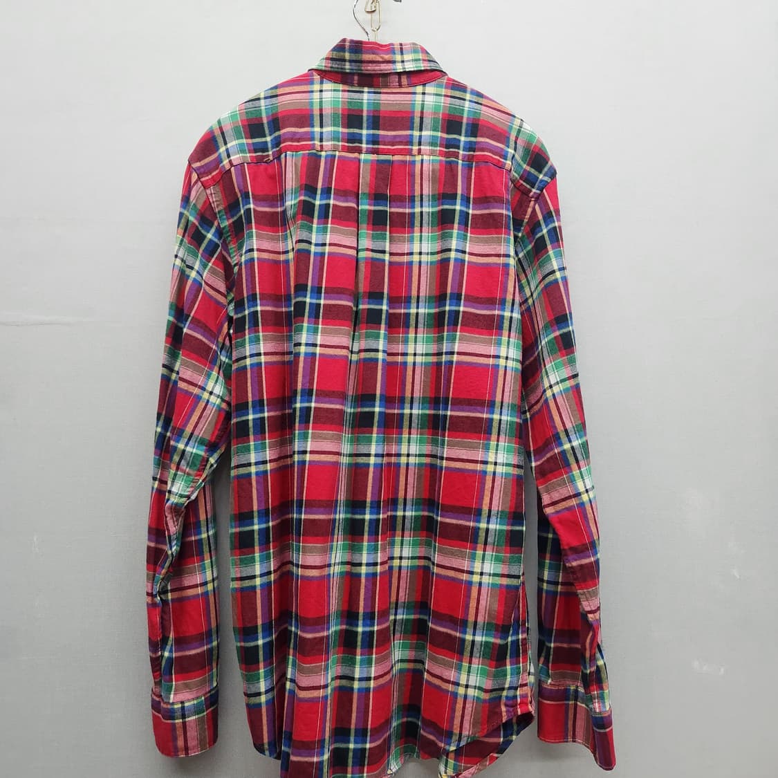 폴로 랄프로렌 로고 멀티컬러 체크 셔츠 L 상품이미지4