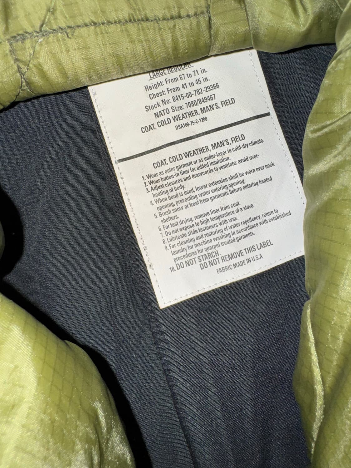 미군 m65 자켓 상품이미지6