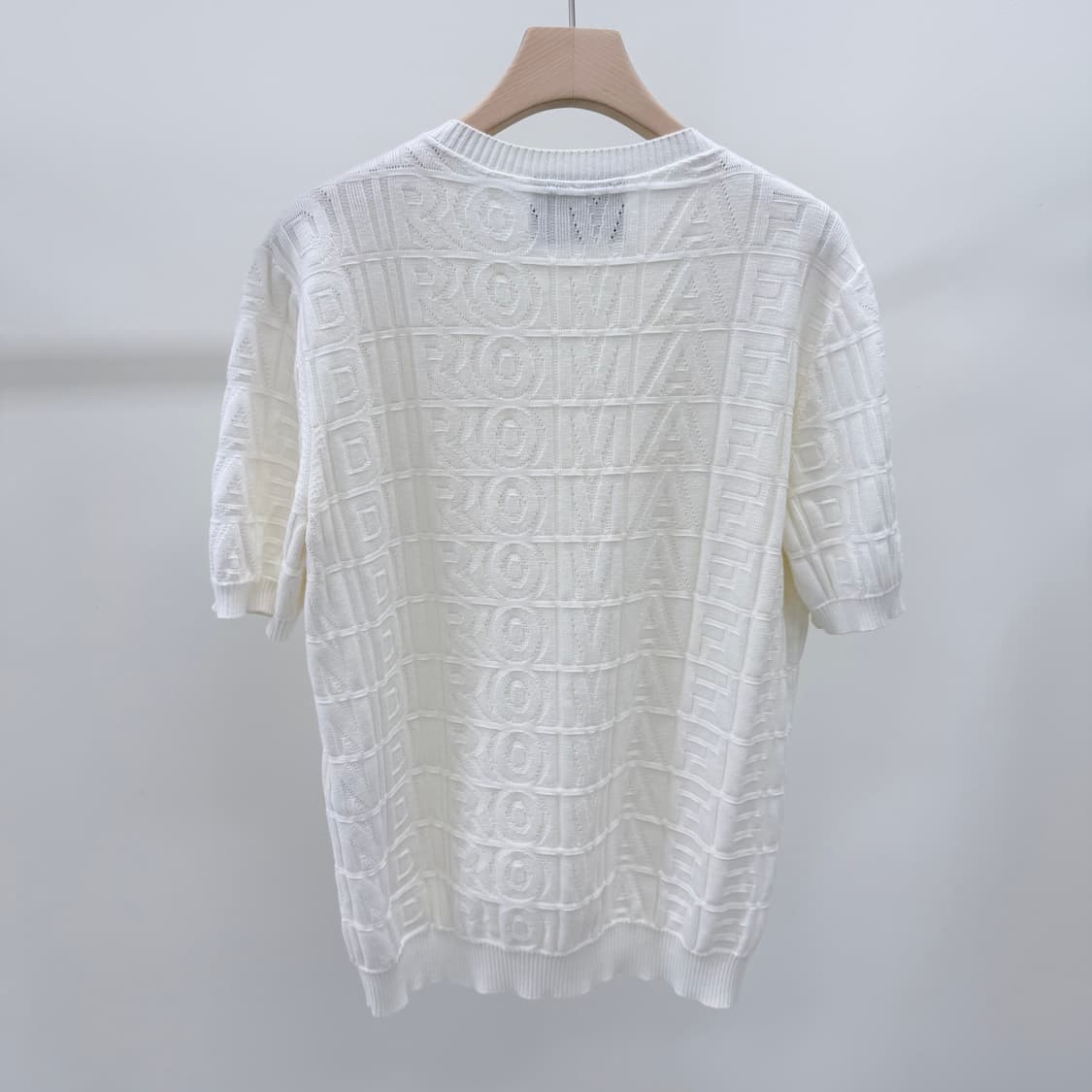 [S급/48] 펜디 x 마크제이콥스 FF 로고 반팔 니트 화이트 상품이미지4