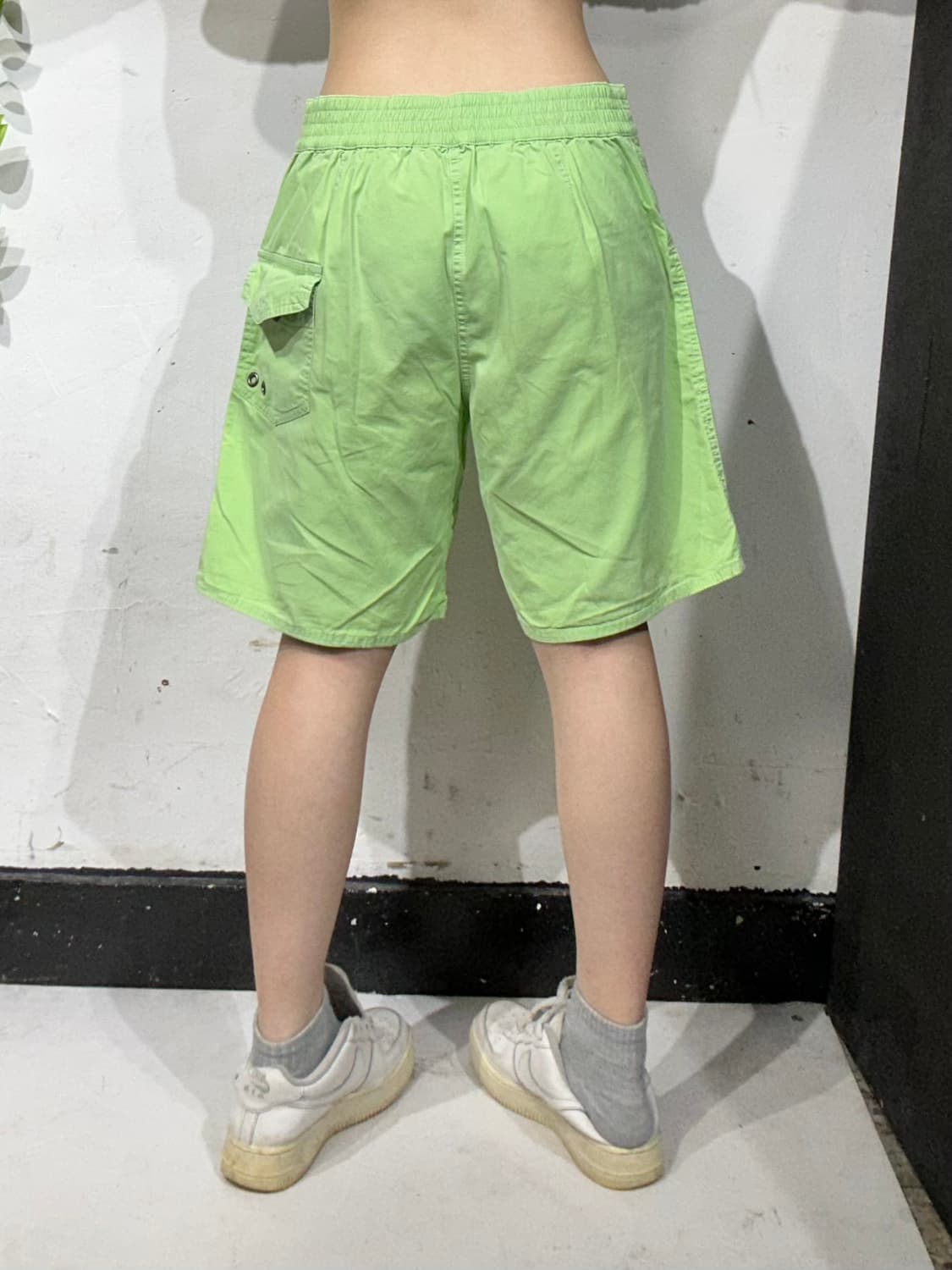 폴로 빅 포니 라임 그린 스윔 팬츠 버뮤다 반바지 M 상품이미지3