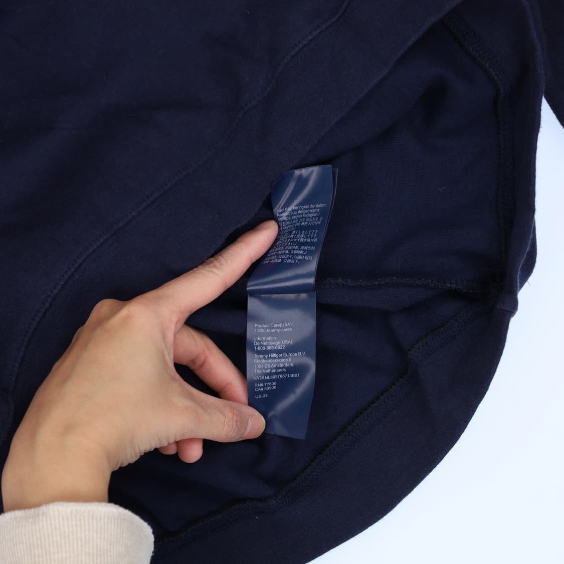 [M] 타미힐피거 네이비 맨투맨 티셔츠 1212H1 상품이미지6