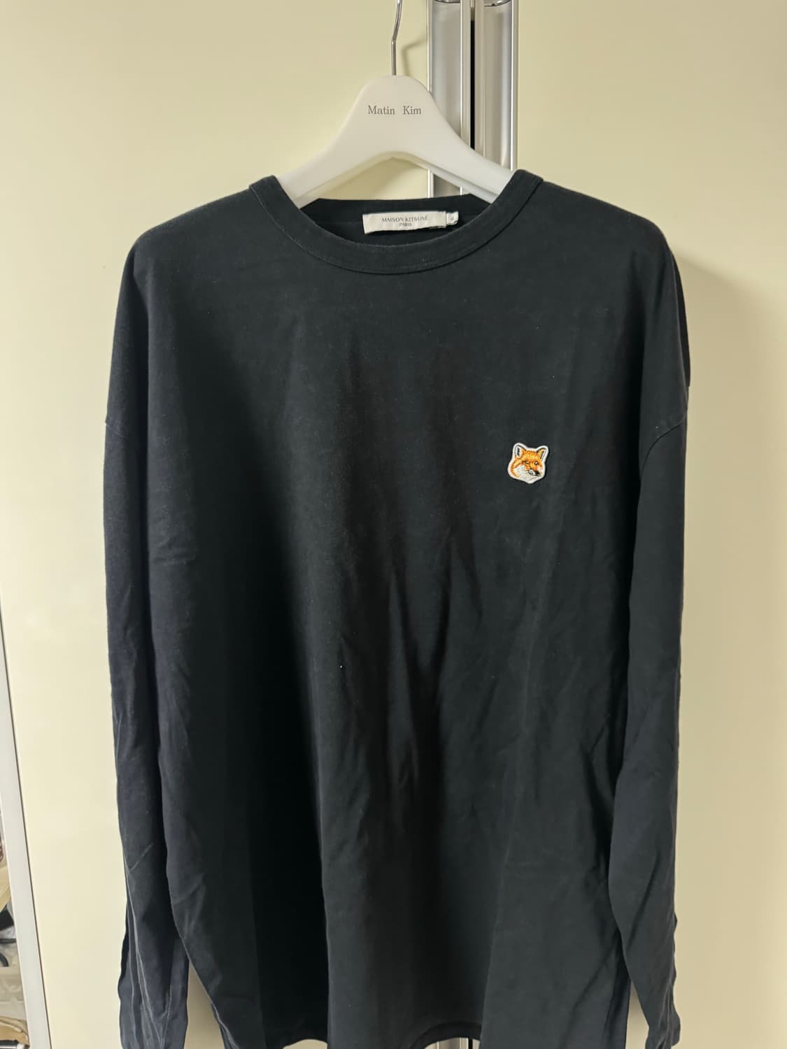 메종키츠네 롱슬리브 XL 블랙 상품이미지1