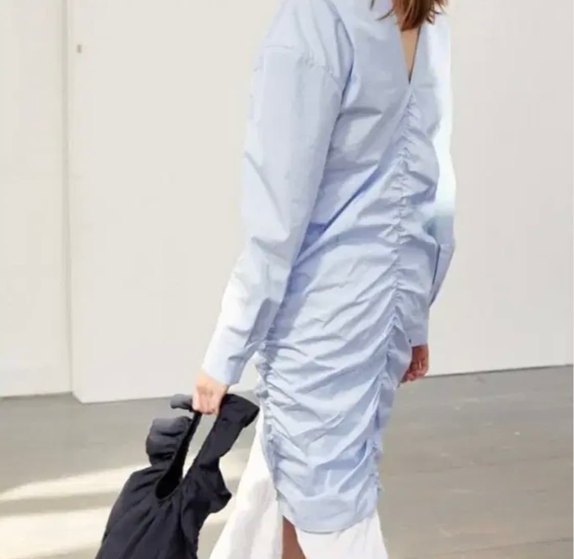 렉토 셔링 셔츠원피스 스카이블루 상품이미지5