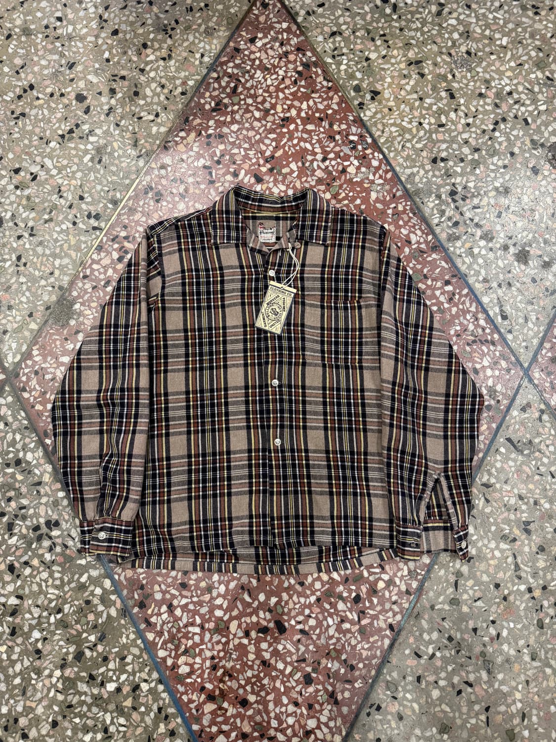 50s Campus 울 오픈 카라 셔츠 (15) 상품이미지1