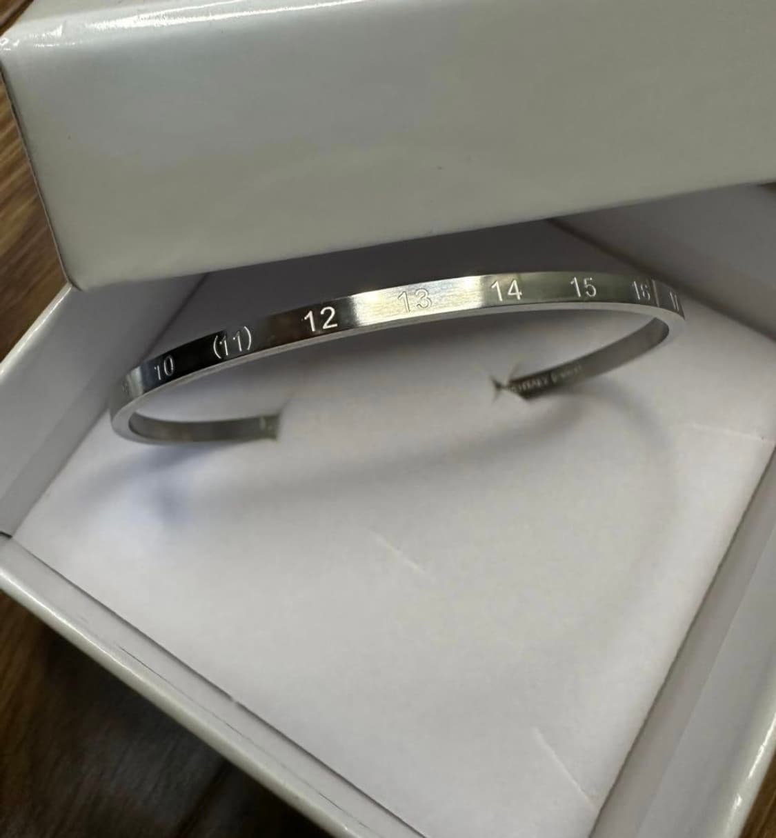 이태리 925 실버 마르지엘라 넘버링 뱅글 상품이미지1