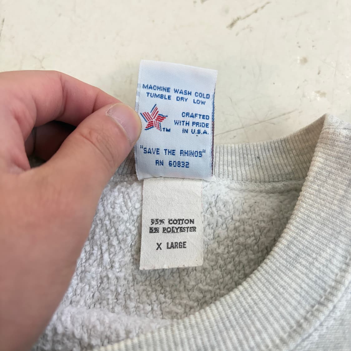 90s USA Rugged Sweats 빈티지 스웻셔츠 XL 상품이미지7