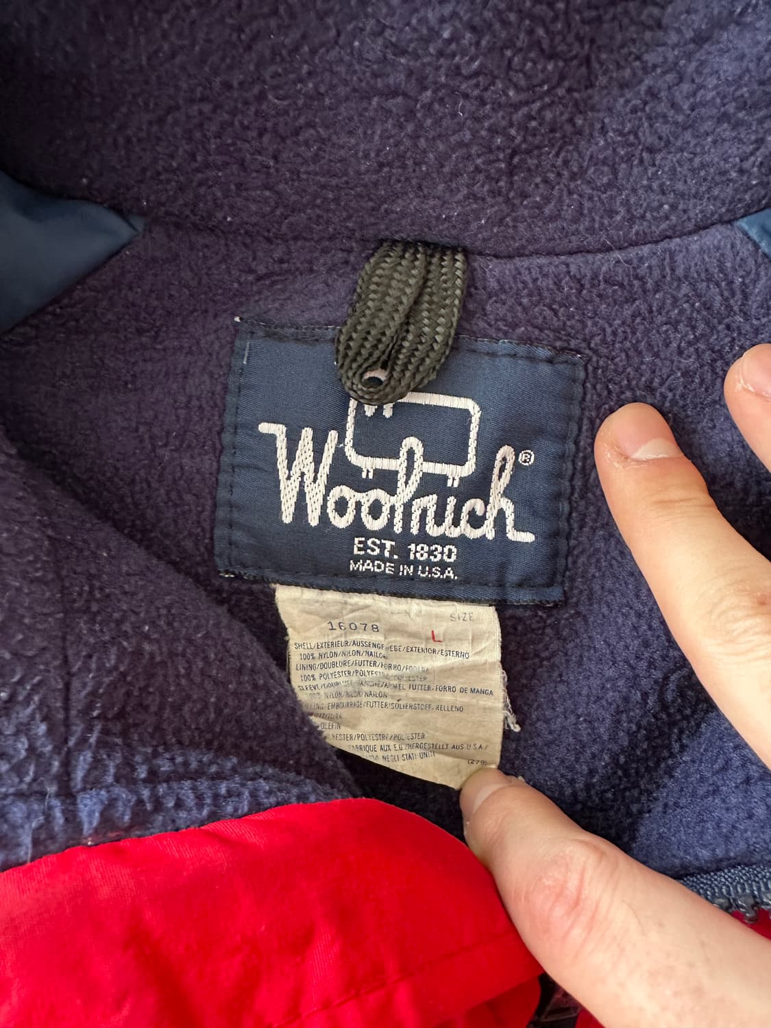 Woolrich 울리치 USA red fleece jacket  상품이미지4