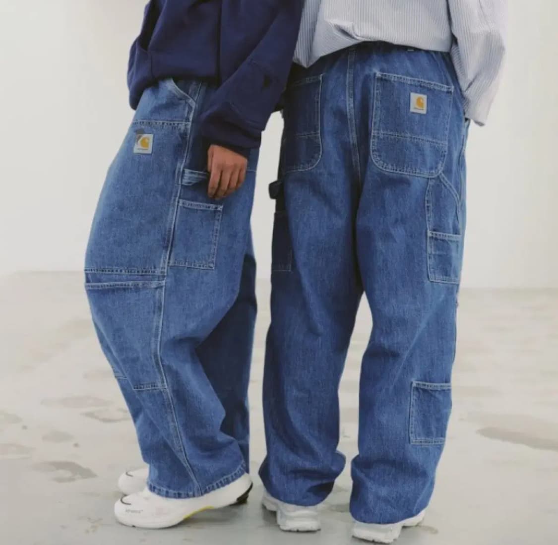 38x34 칼하트 더블니 B73 DST 다크스톤 카펜터 워크웨어 청바지 상품이미지10